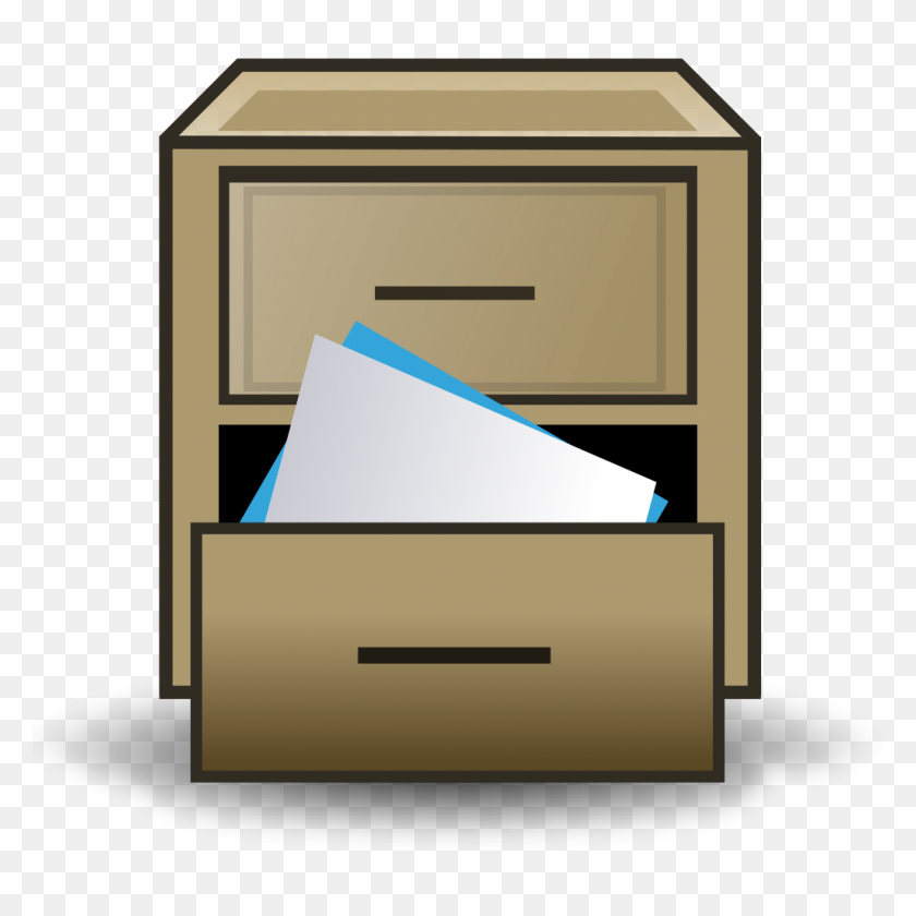 1024x1024 Filing Cabinet Icon - Nightstand Clipart