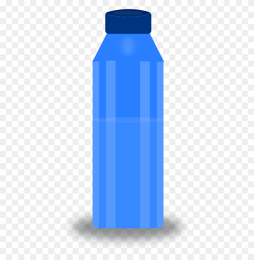 437x800 Наполнить Бутылку Водой Клипартfest - Бутылка Воды Клипарт Черно-Белый