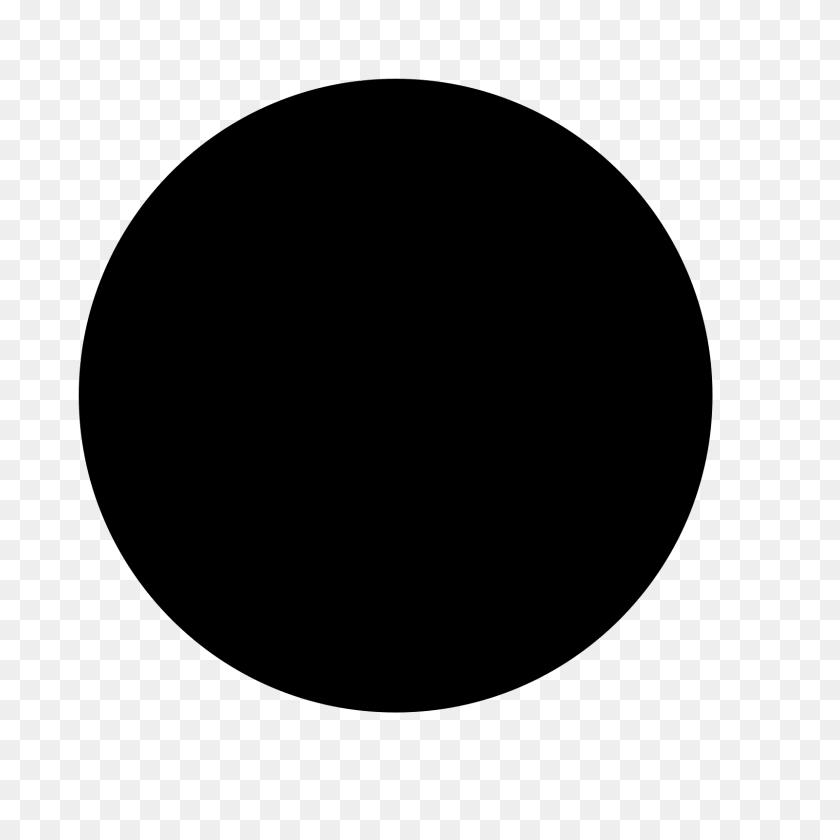 1600x1600 Значок Закрашенного Круга - Белый Круг Png