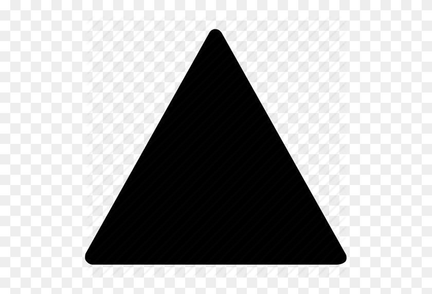 512x512 Relleno, Redondeado, Formas, Signos, Símbolos, Icono De Triángulo - Triángulo Redondeado Png