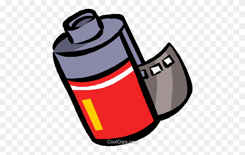 480x471 Film Canisters Royalty Free Vector Clip Art Illustration - Film Clipart