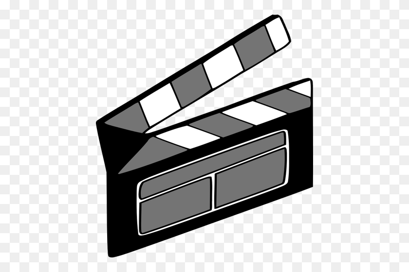 446x500 Film Clapper - Movie Clapper Clipart