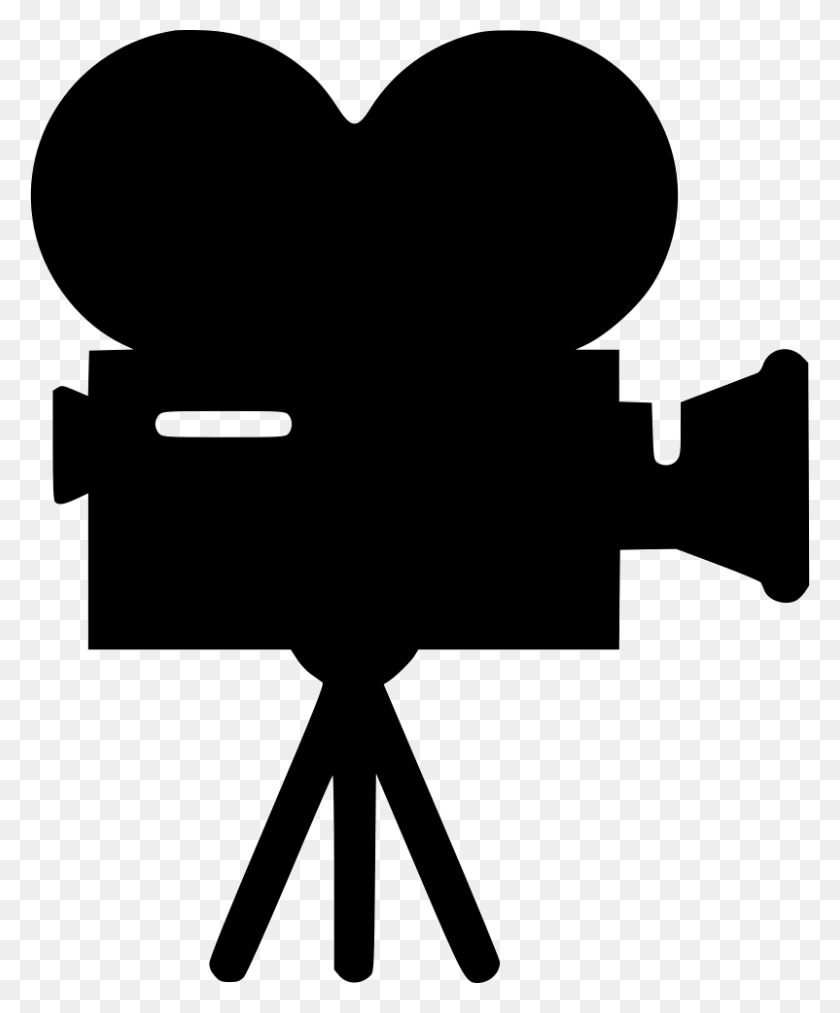 802x980 Film Director Movie Camera Computer Icons - Camera Silhouette PNG