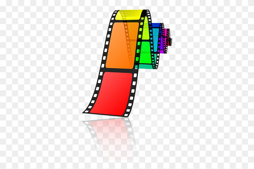 300x501 Film Reel Colorful - Film Roll PNG