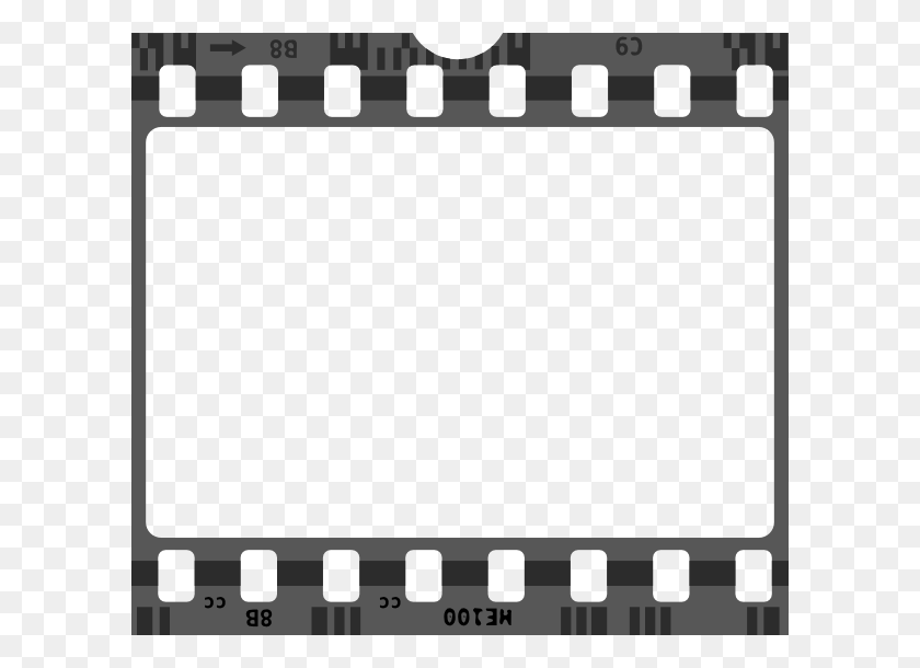 600x550 Film Strip Clip Art - Film Roll Clipart