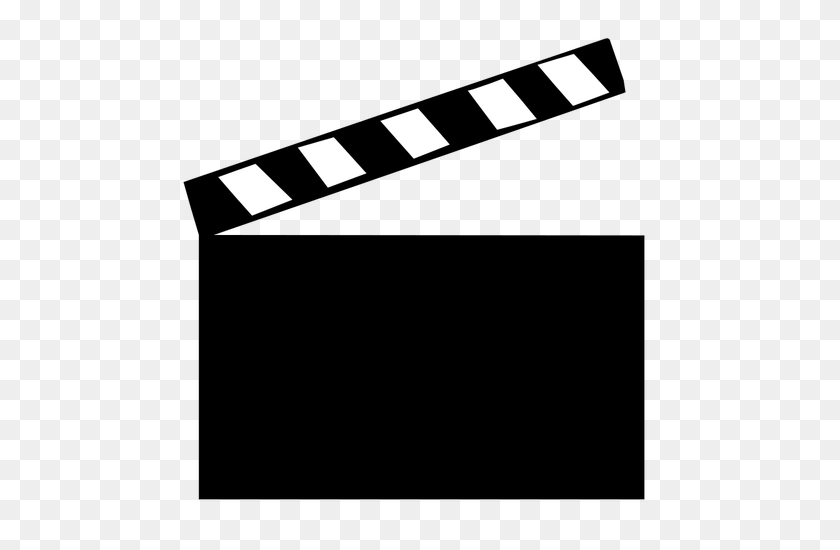 500x490 Filming Action Clapper Board Vector Illustration - Movie Clapboard Clipart