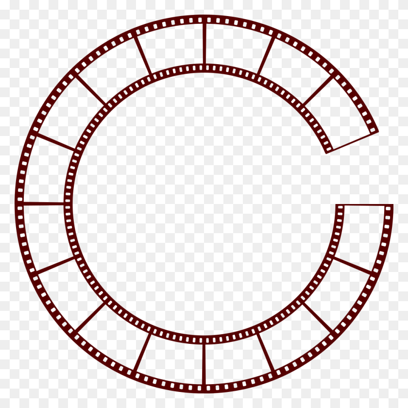 1024x1024 Filmstrip Circle - Film Roll PNG