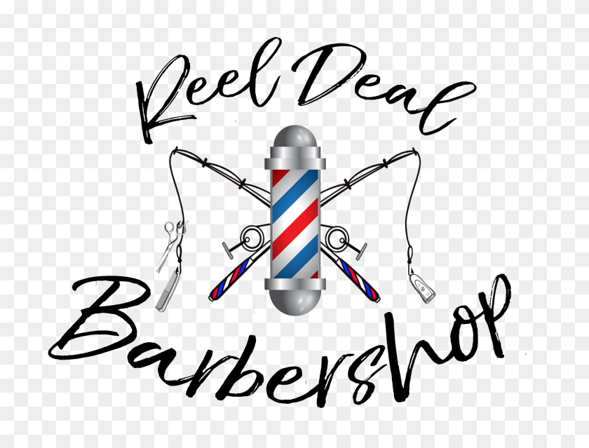 1735x1288 Final Reel Deal Barber Shop Logo - Barber Shop Logo PNG