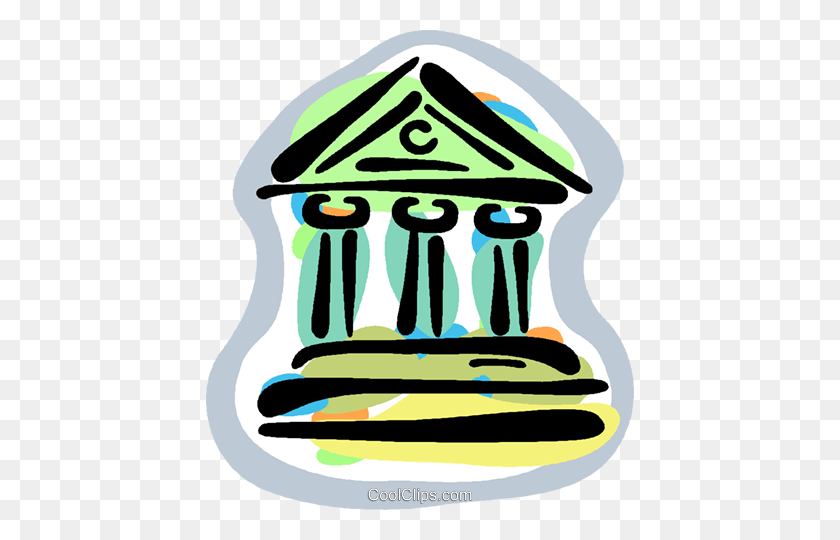 428x480 Финансовые Учреждения Клипарт Картинки - Греческий Храм Клипарт