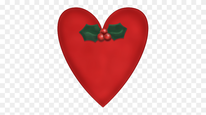 371x410 Найдите Тонны Бесплатных Картинок Для Рождества На День Святого Валентина - Рождественское Сердце Клипарт