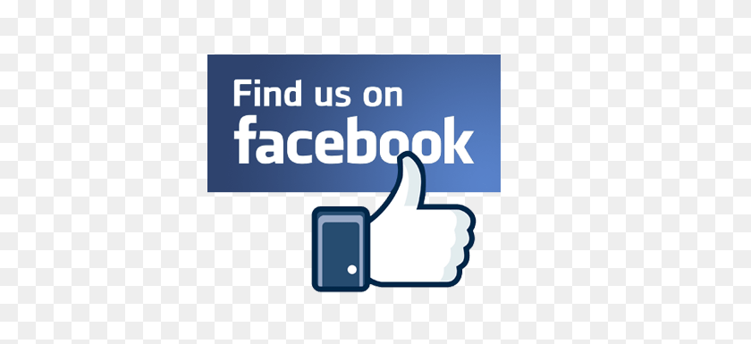 428x325 Find Us On Facebook With Thumb Up Transparent Png - Like Us On Facebook PNG