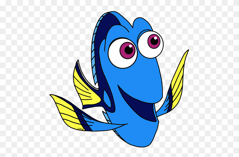 500x493 Finding Dory Clip Art Disney Clip Art Galore - Blue Fish Clipart