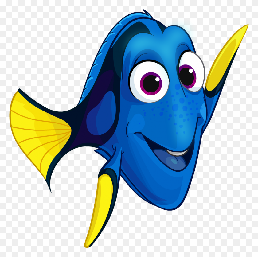 1157x1153 Finding Nemo Characters Clipart Dory Brain - Brain Clipart Images