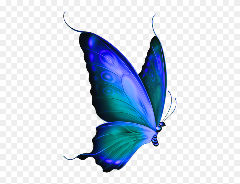 433x584 В Поисках Своего Знака Бабочка С Потрясающей Татуировкой - Бабочка Клипарт