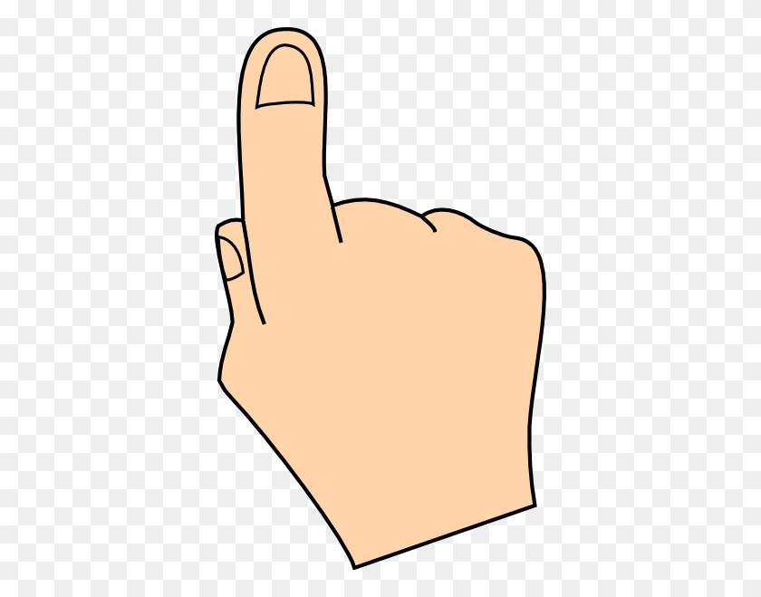 366x599 Finger Clipart Finger Pointing - Маникюрный Салон Клипарт