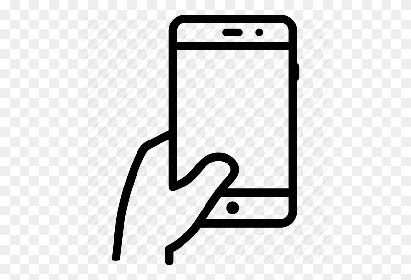 Finger, Gesture, Hand, Holding, Moblie, Phone, Touch Icon - Holding ...