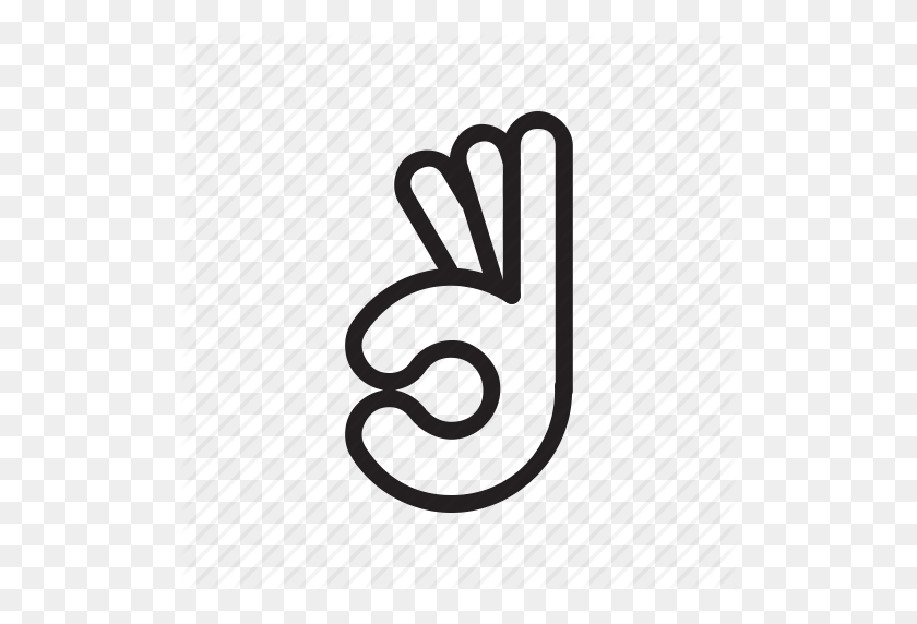 512x512 Finger, Hand, Ok, Okay, Sign Icon - Ok Hand Sign PNG