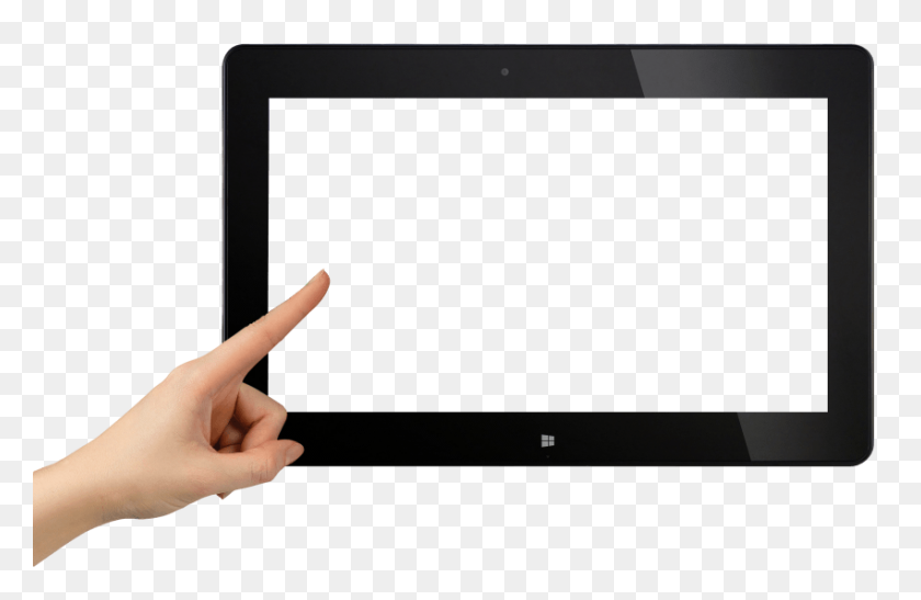 850x531 Finger Touch Tablet Png - Tablet PNG