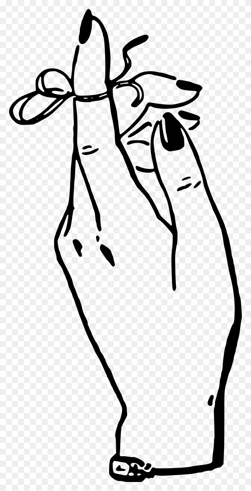 1184x2400 Finger With String Clipart - Middle Finger Clipart