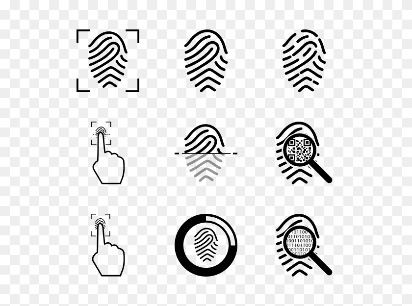 600x564 Fingerprint Icon Packs - Fingerprint PNG