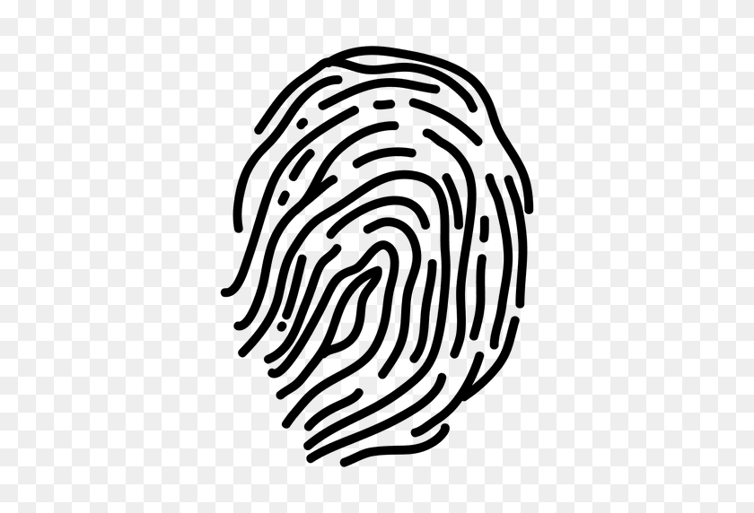 512x512 Fingerprint Lines Curves - Fingerprint PNG