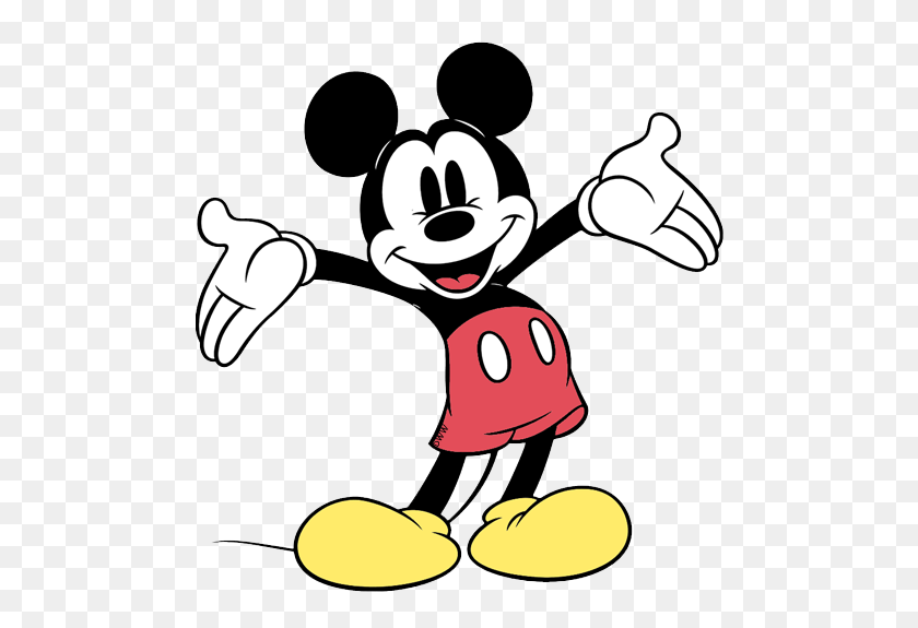 500x515 Fingers Clipart Mickey - Tres Dedos Clipart