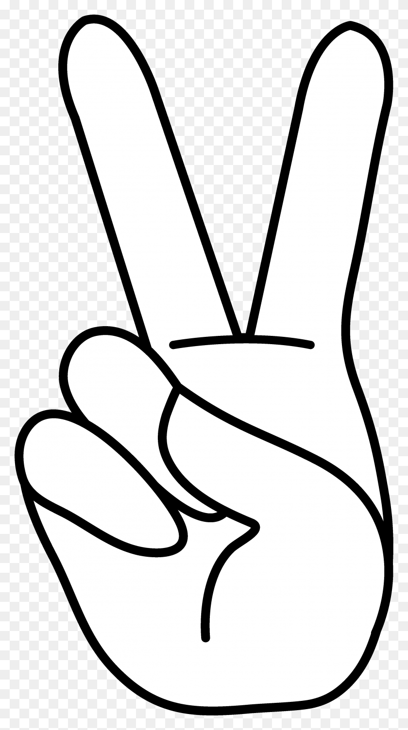2650x4908 Fingers Clipart Opened Hand - Stop Hand Clipart