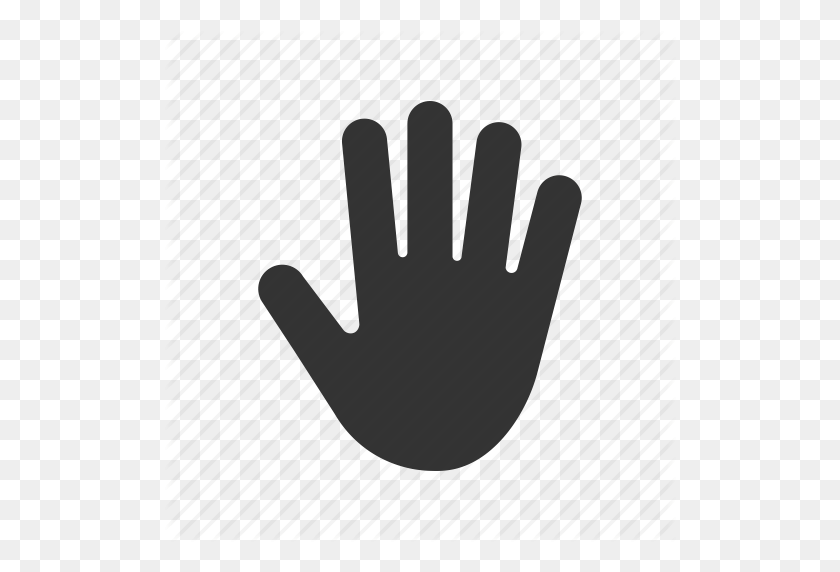 512x512 Fingers, Five, Hand Gesture, Open, Palm Icon - Open Hand PNG