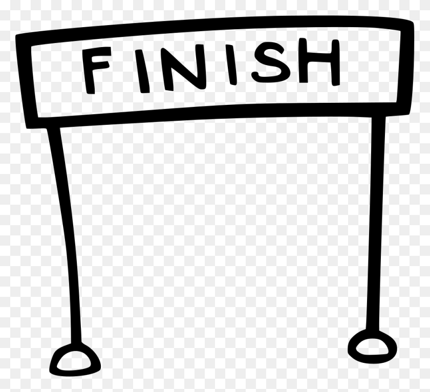 981x888 Finish Line Png Icon Free Download - Finish Line PNG