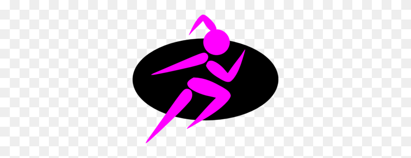 298x264 Finish Strong Running Girl Clipart - Mujer Corriendo Clipart
