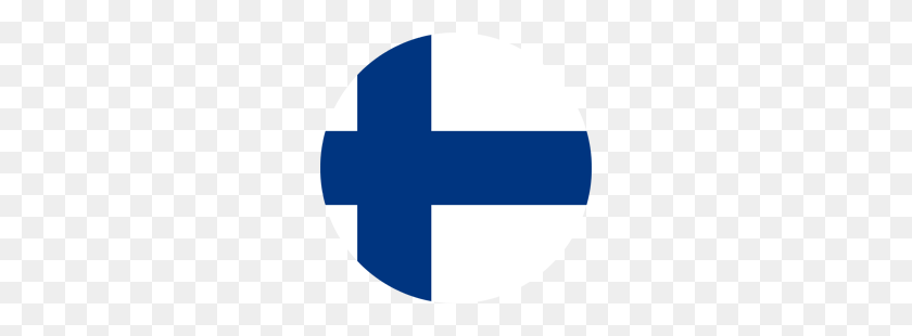 250x250 Icono De La Bandera De Finlandia - Cuadrado Redondo Png