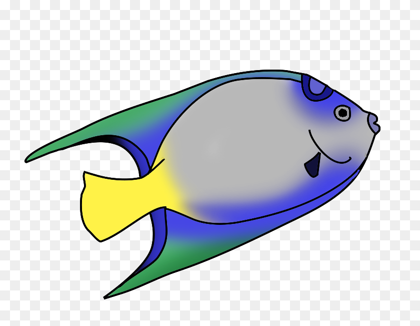 741x591 Fins Clipart Colorful Fish - Tropical Fish Clipart