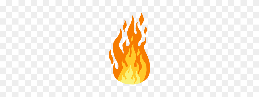 256x256 Огонь И Пламя Мультяшный Набор - Огонь Вектор Png