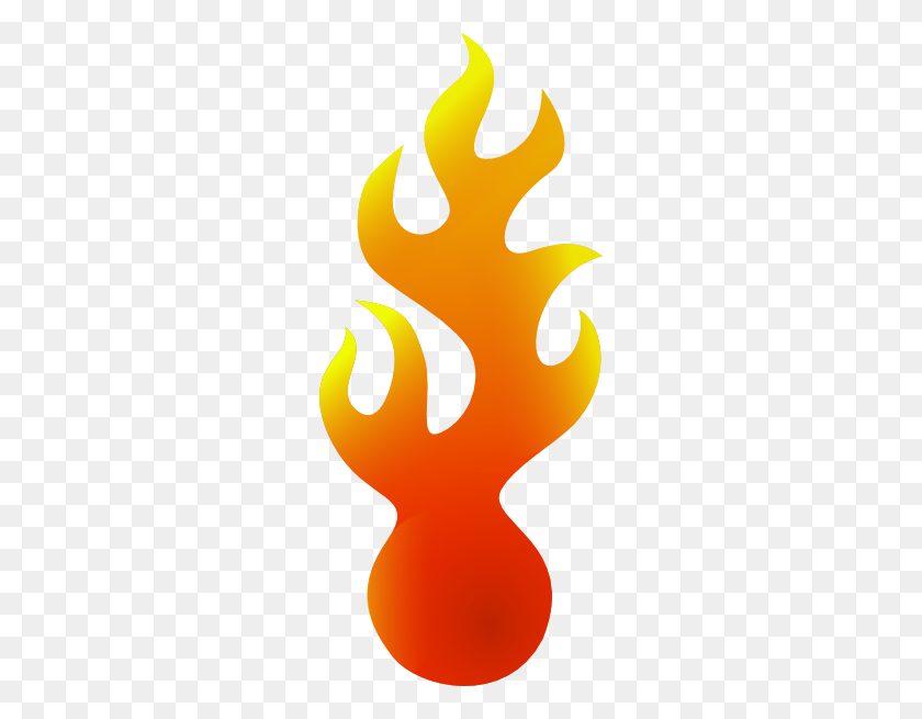 258x595 Огненный Шар Картинки - Огненная Граница Клипарт