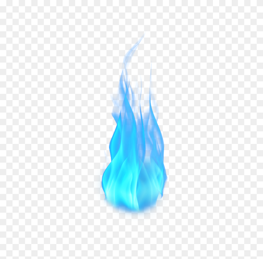 768x768 Fuego Llamas Azules Encendidas De Colores - Fuego Azul Png