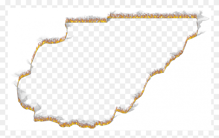 1024x616 Fire Border Png - Flame Border PNG