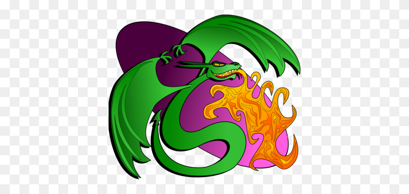 394x340 Fire Breathing Dragon Computer Icons - Fire Breathing Dragon Clipart