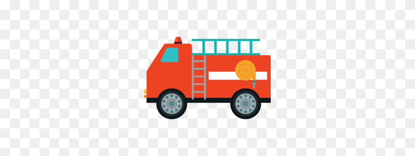 256x256 Fire Brigade Icon Myiconfinder - Fire Truck PNG