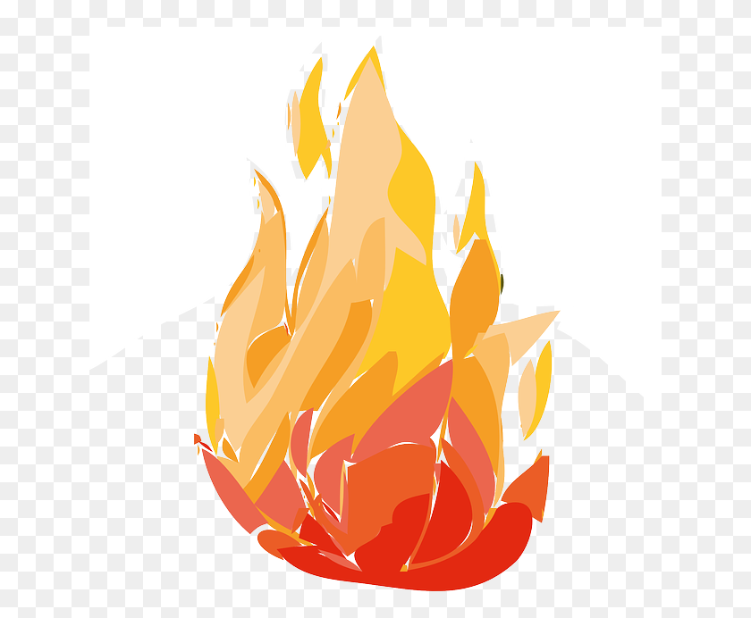 640x632 Fuego De Dibujos Animados De Llama Caliente Elemento Libre De Cohete - Fuego De Dibujos Animados Png