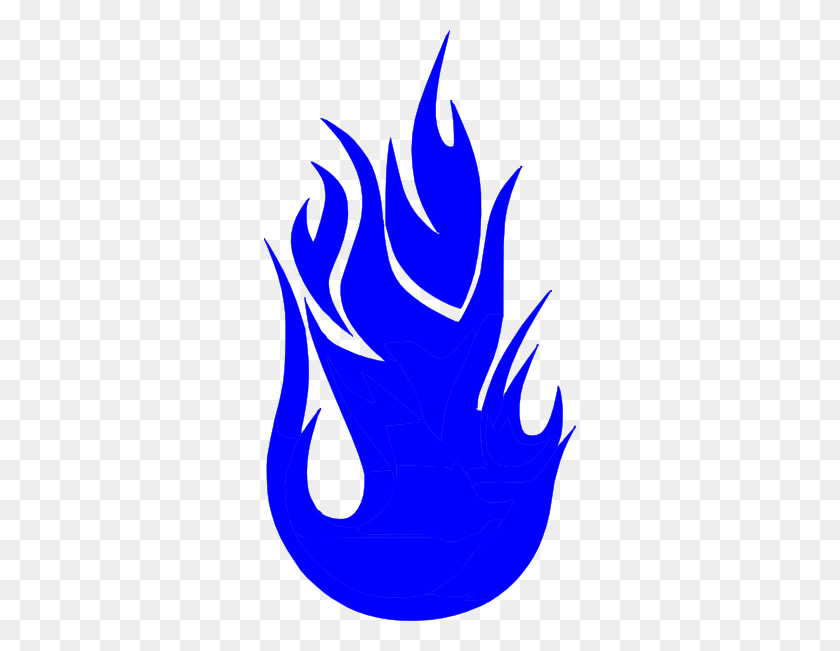 312x591 Fire Clip Art - Blue Fire PNG