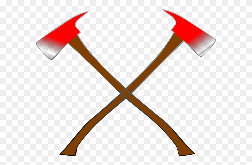 600x489 Fire Clip Art - Crossed Axes Clipart
