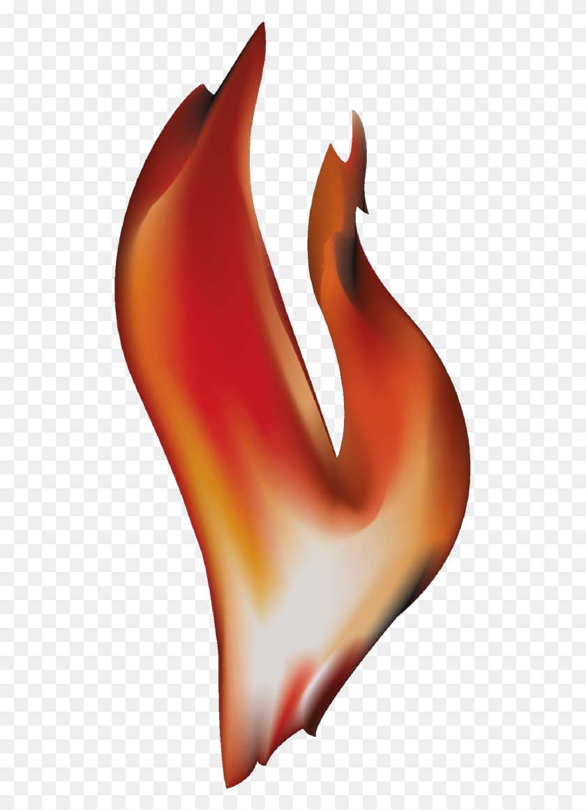 512x1101 Fire Clip Art Clipart Image - Flames Clipart PNG