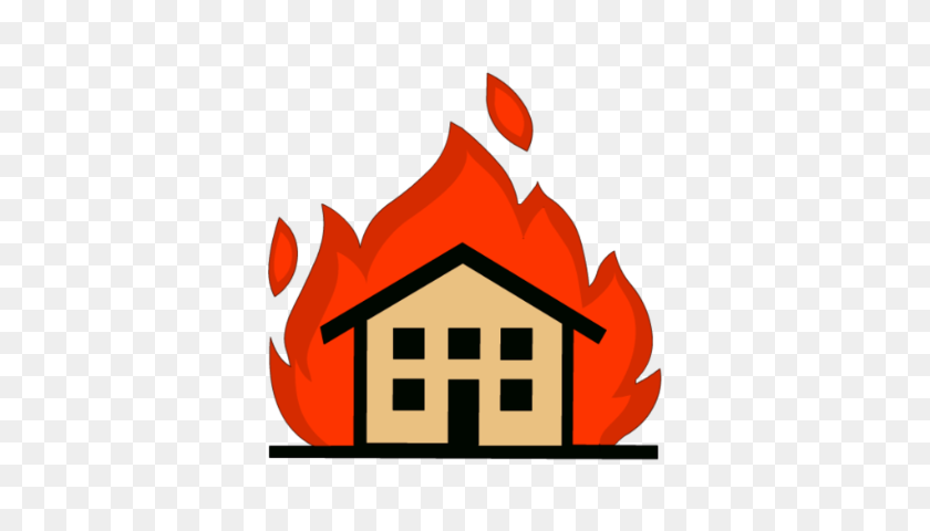 420x420 Fire Clipart Burning Building - Wildfire Clipart