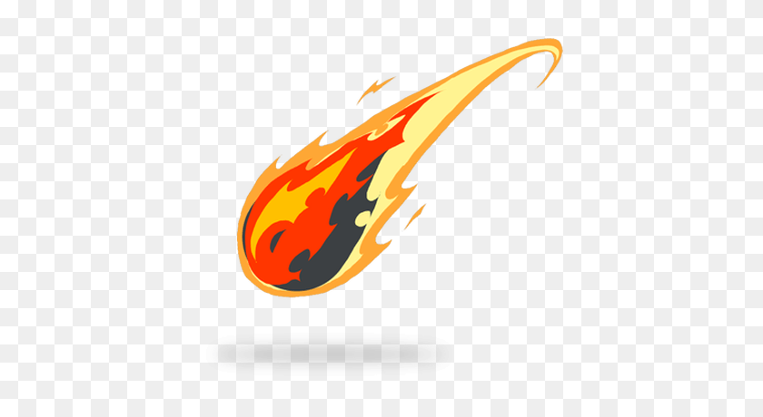 400x400 Fire Clipart Comet - Clipart De Fuego Y Hielo