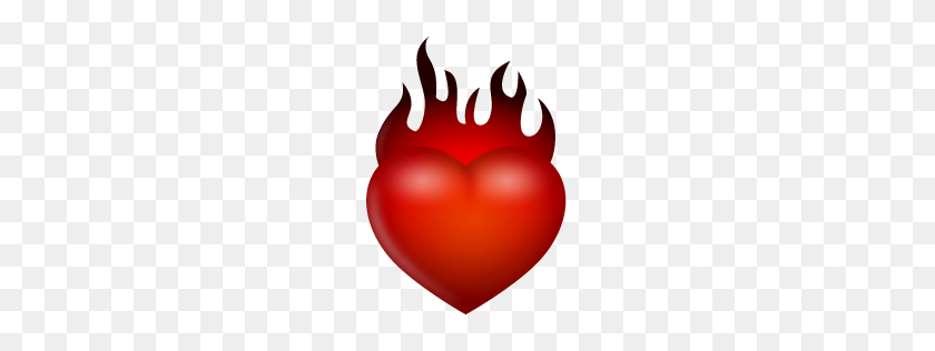 256x256 Fire Клипарт Сердце - Пожарная Безопасность Клипарт