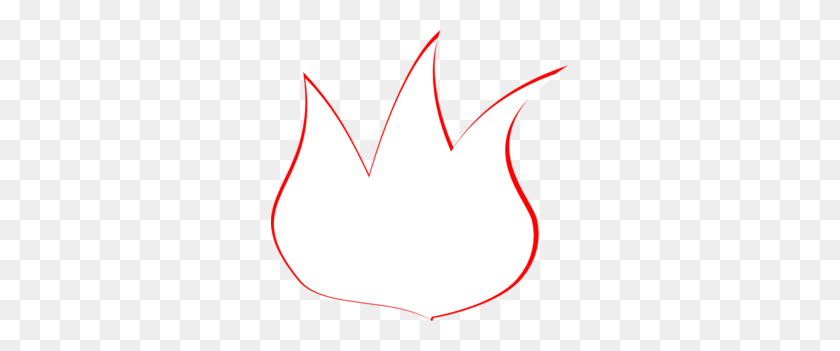 297x291 Fire Clipart Outline - Flame Clipart Black And White