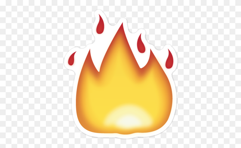 402x454 Fire Emoji - Flame Emoji PNG