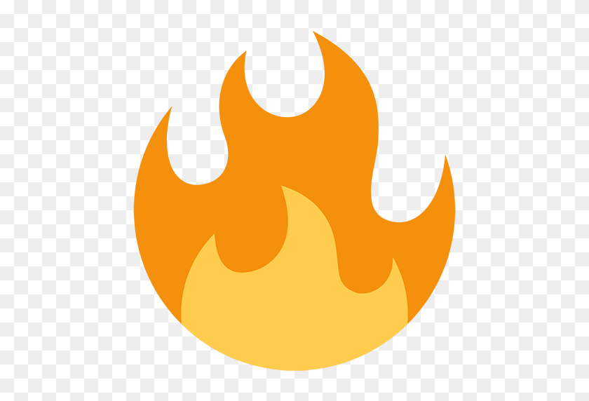 512x512 Fire Emoji Для Facebook, Идентификатор Электронной Почты Sms - Анимированный Огонь Png