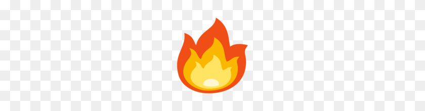 160x160 Fire Emoji On Emojione - Flame Emoji PNG