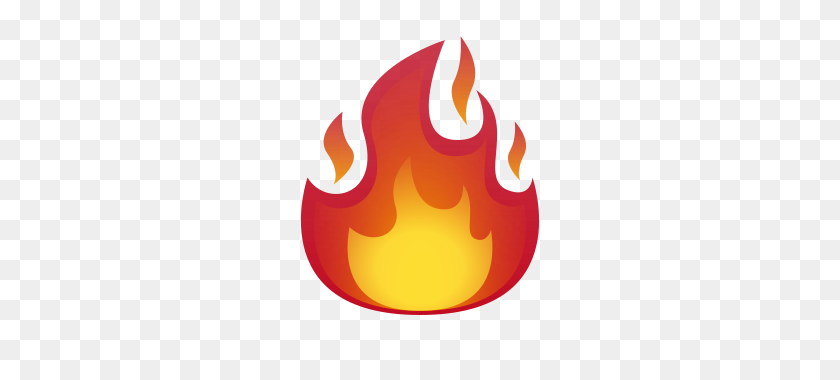 320x320 Fuego Emojidex - Llama Emoji Png
